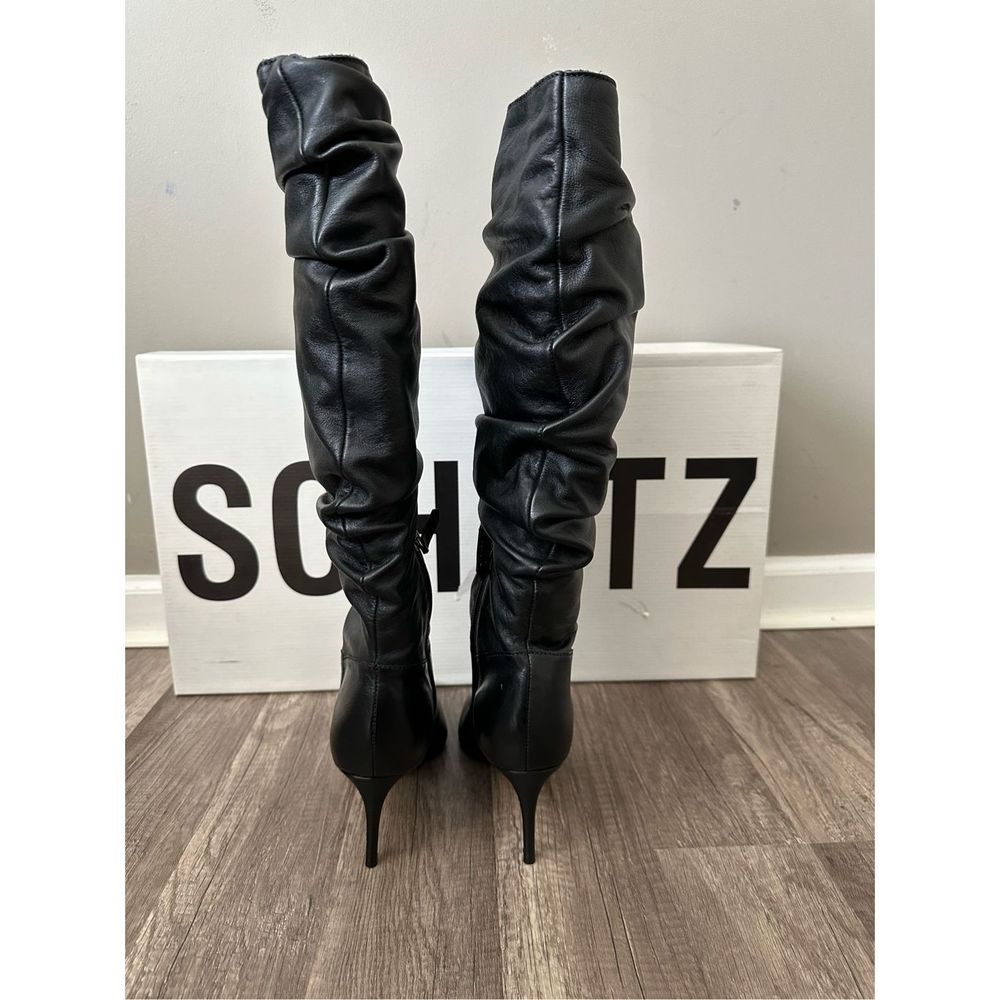 Schutz Ashlee Slouchy Leather High Boot Size 5.5 $198 - Picture 8 of 11